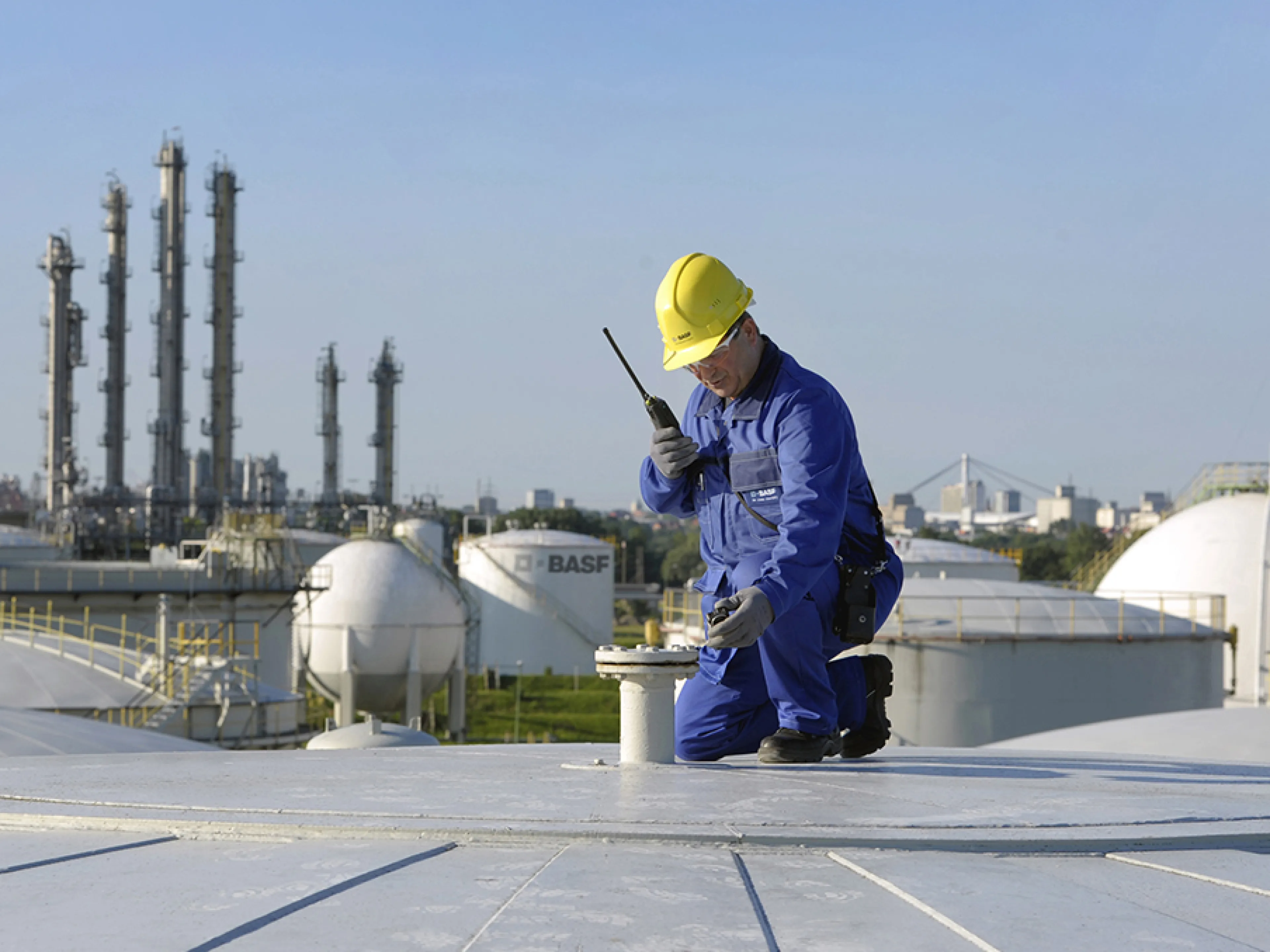 Tanklager der BASF in Ludwigshafen