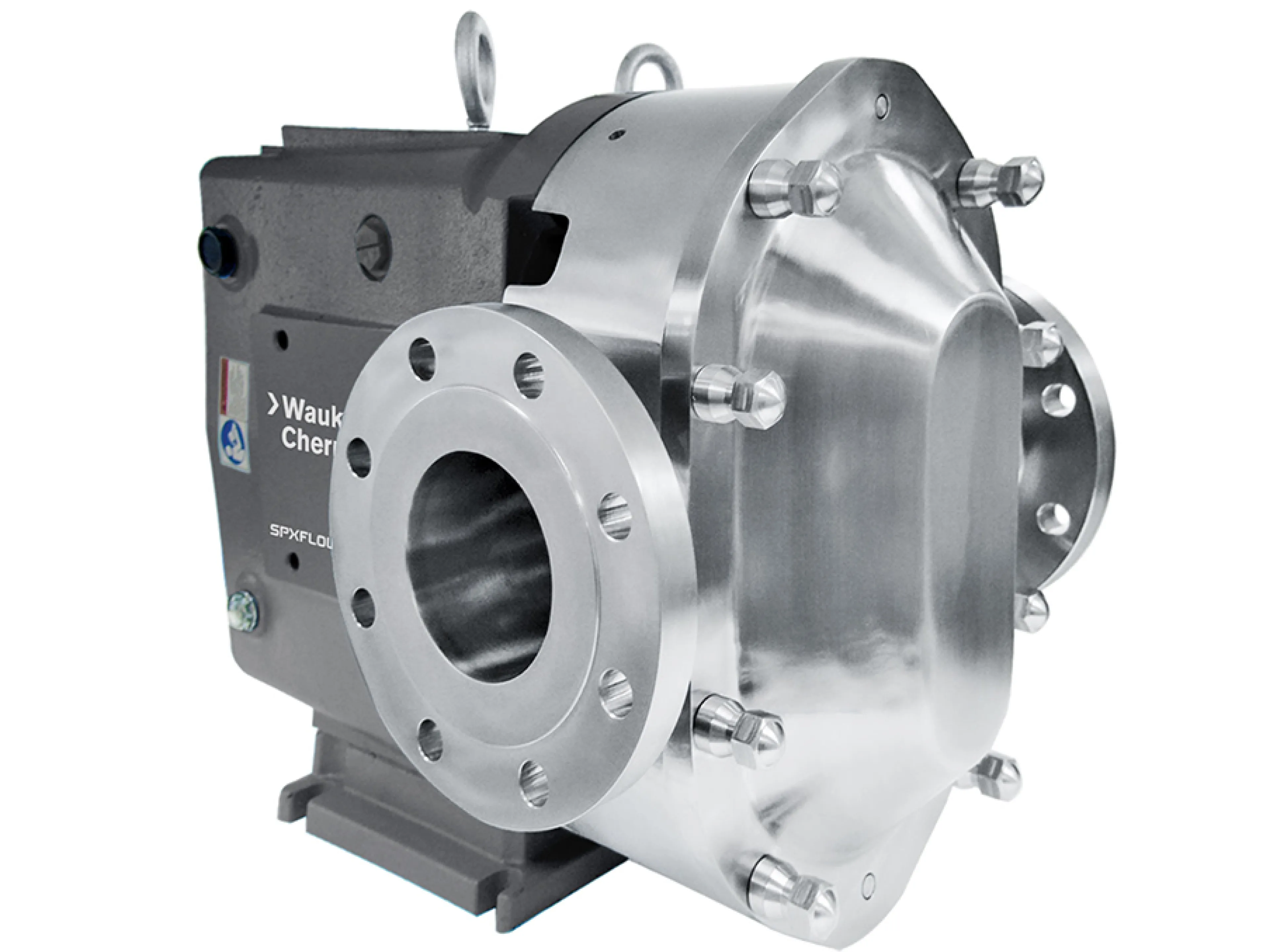 Kreiskolbenpumpe Waukesha „Universal 2 ND“ mit pulsationsfreier Förderung für viskose, empfindliche und partikelbeladene Chemikalien