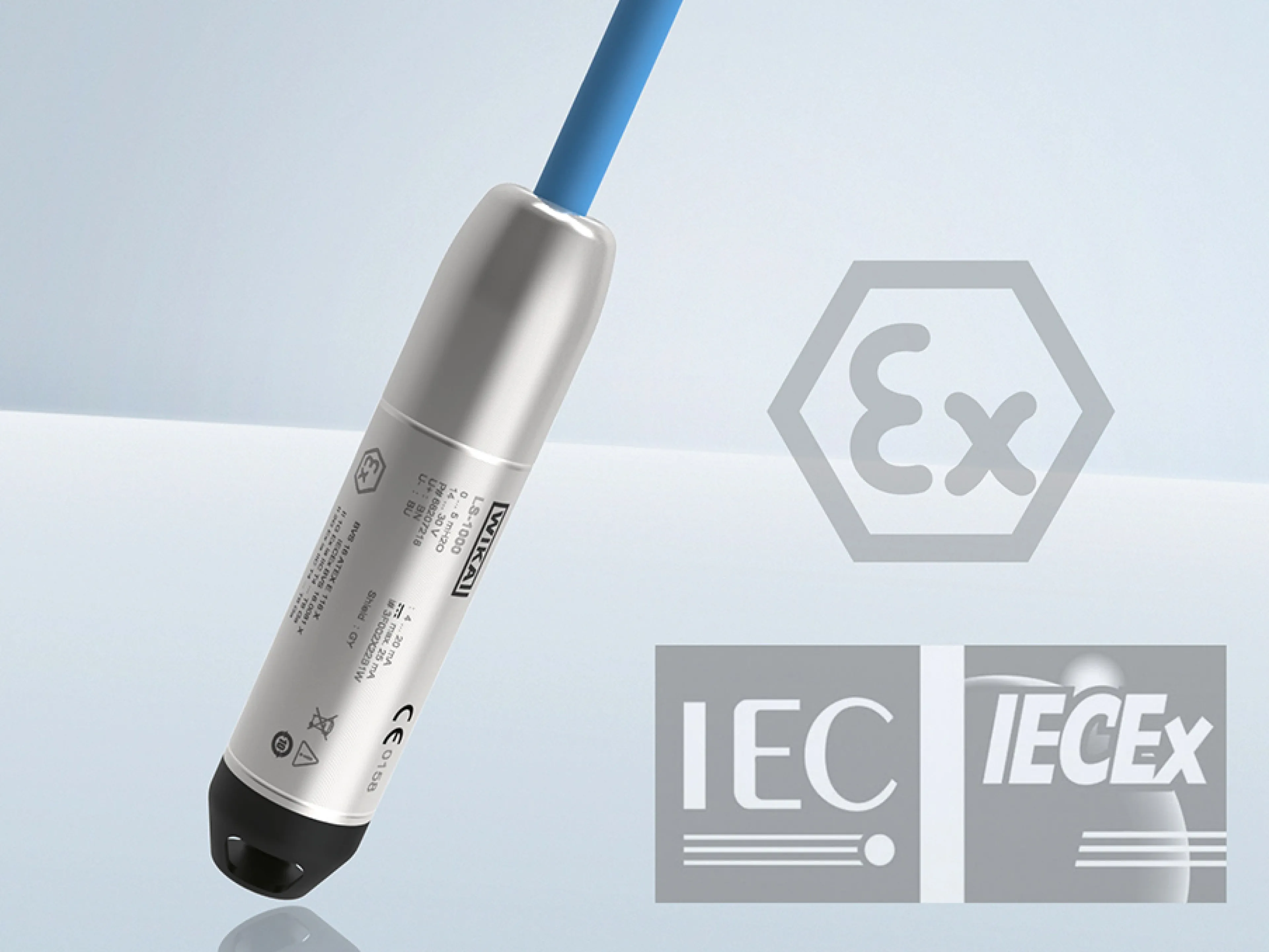 Pegelsonde „LS-1000“ ist gemäß der europäischen Atex- und der internationalen IECEx-Richtlinie zertifiziert