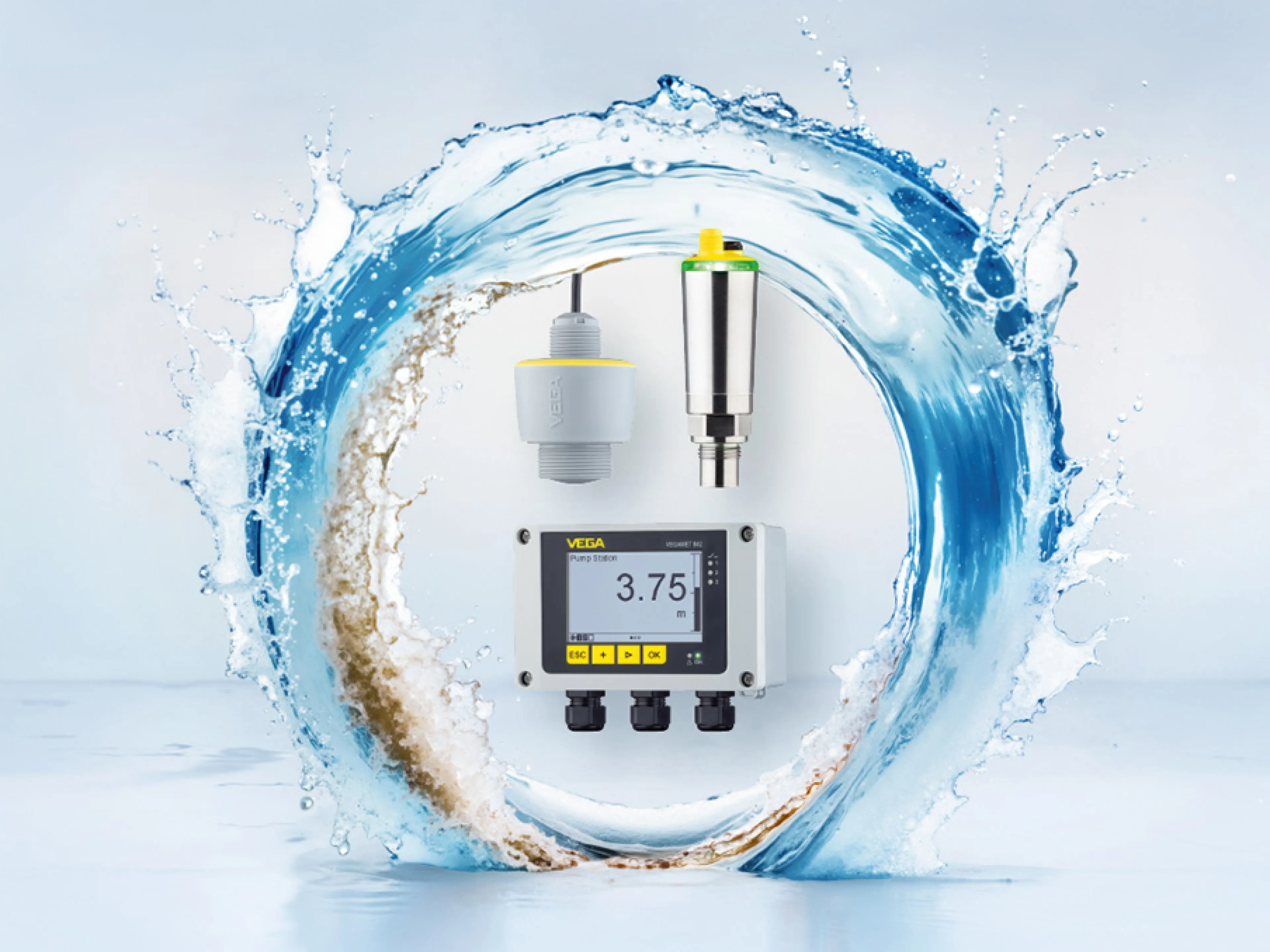 Präzise Füllstand- und Druckmesstechnik sorgt für den sicheren Betrieb von Becken, Speichern und Rohrleitungsnetzen