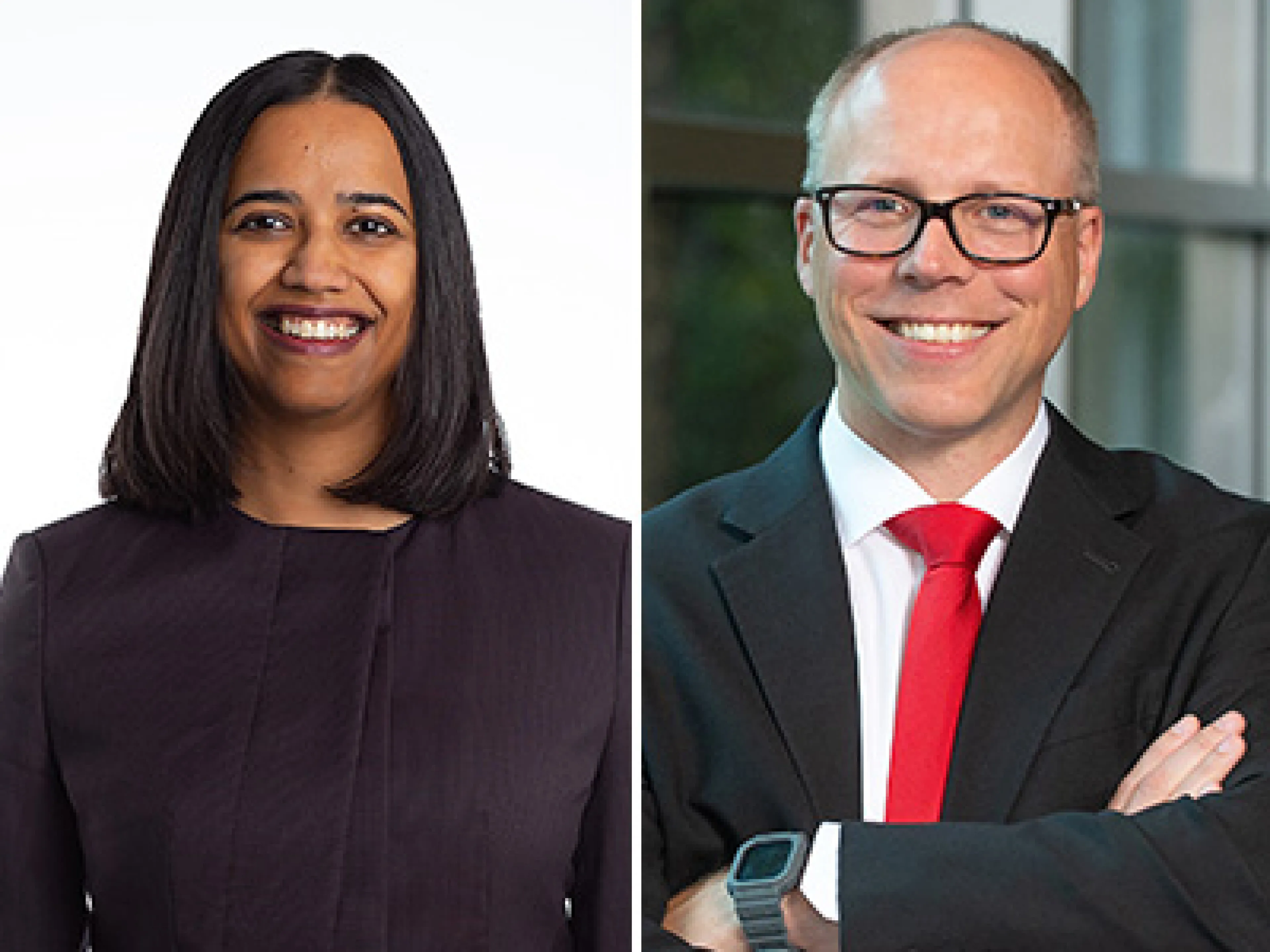 Mary Kurian und Christian-Matthias Jutzi übernehmen die Leitung des Bereichs Care Chemicals bzw. Corporate Finance, Bilder: BASF Mary Kurian und Christian-Matthias Jutzi von BASF