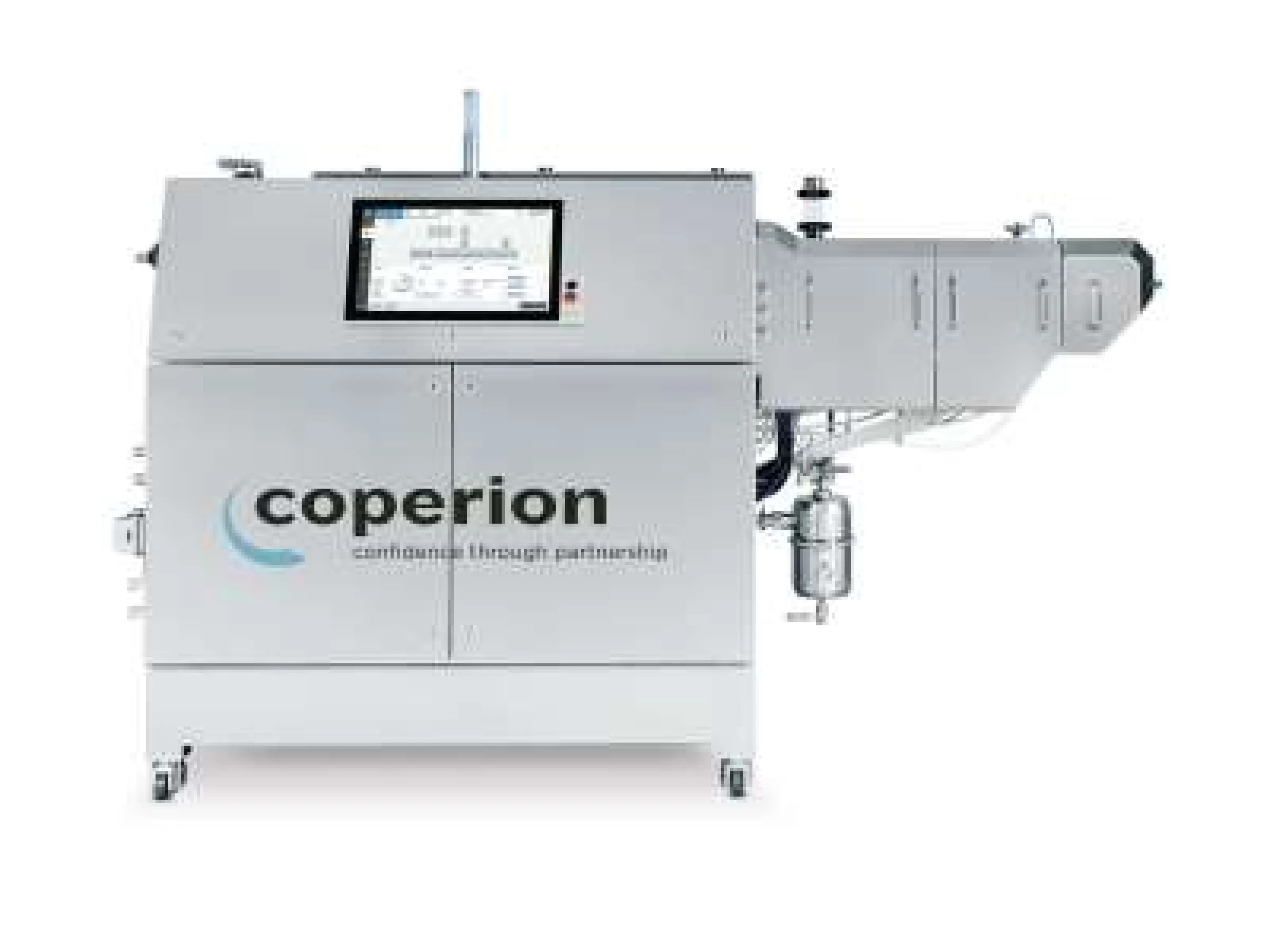 Der Coperion ZSK 18 Megalab Doppelschneckenextruder ermöglicht einen sicheren Herstellungsprozess und eine flexible Handhabung für Forschungen im Bereich Batterieelektroden