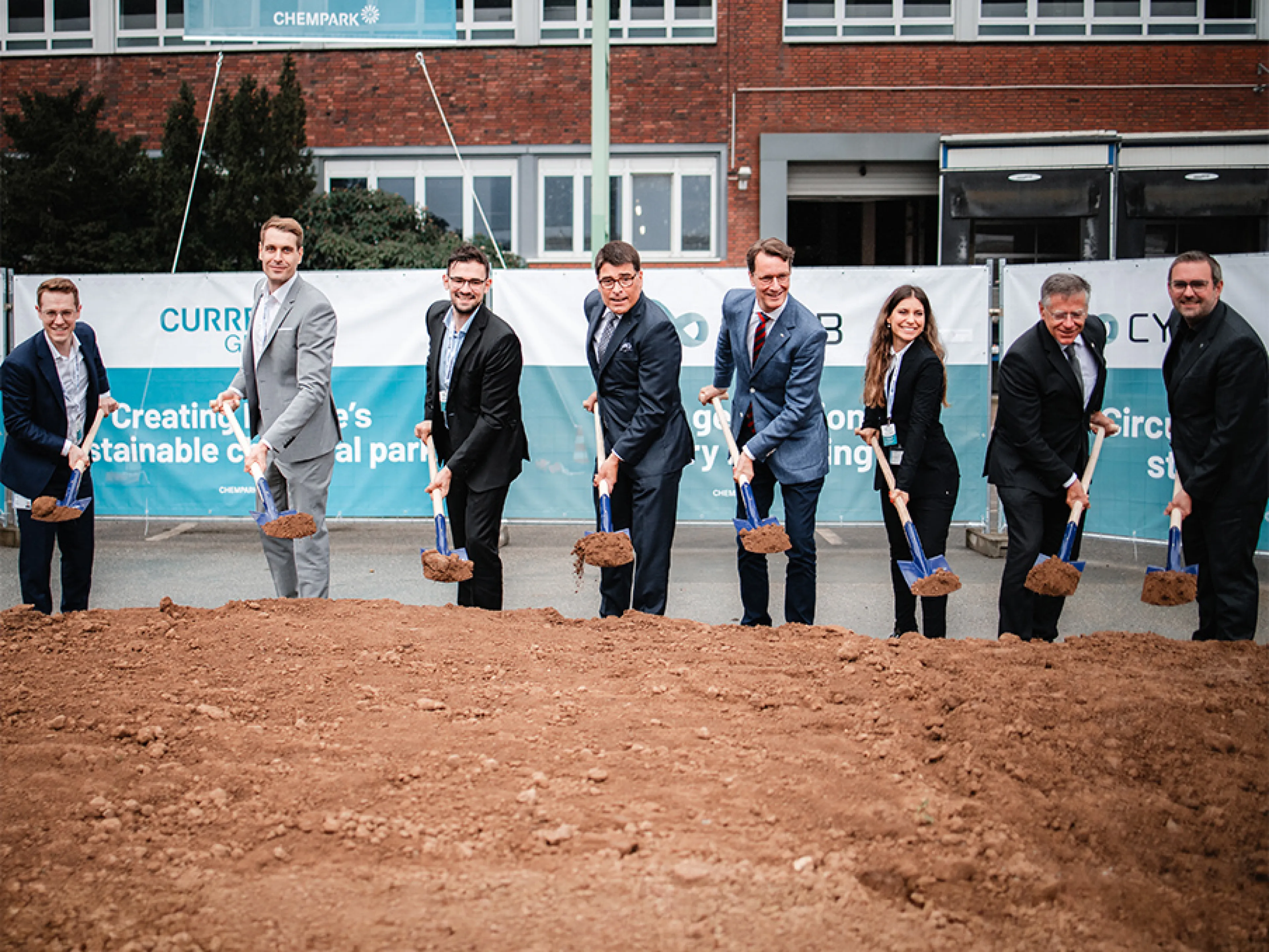 Spatenstich Produktion Cylib im Industriepark Dormagen