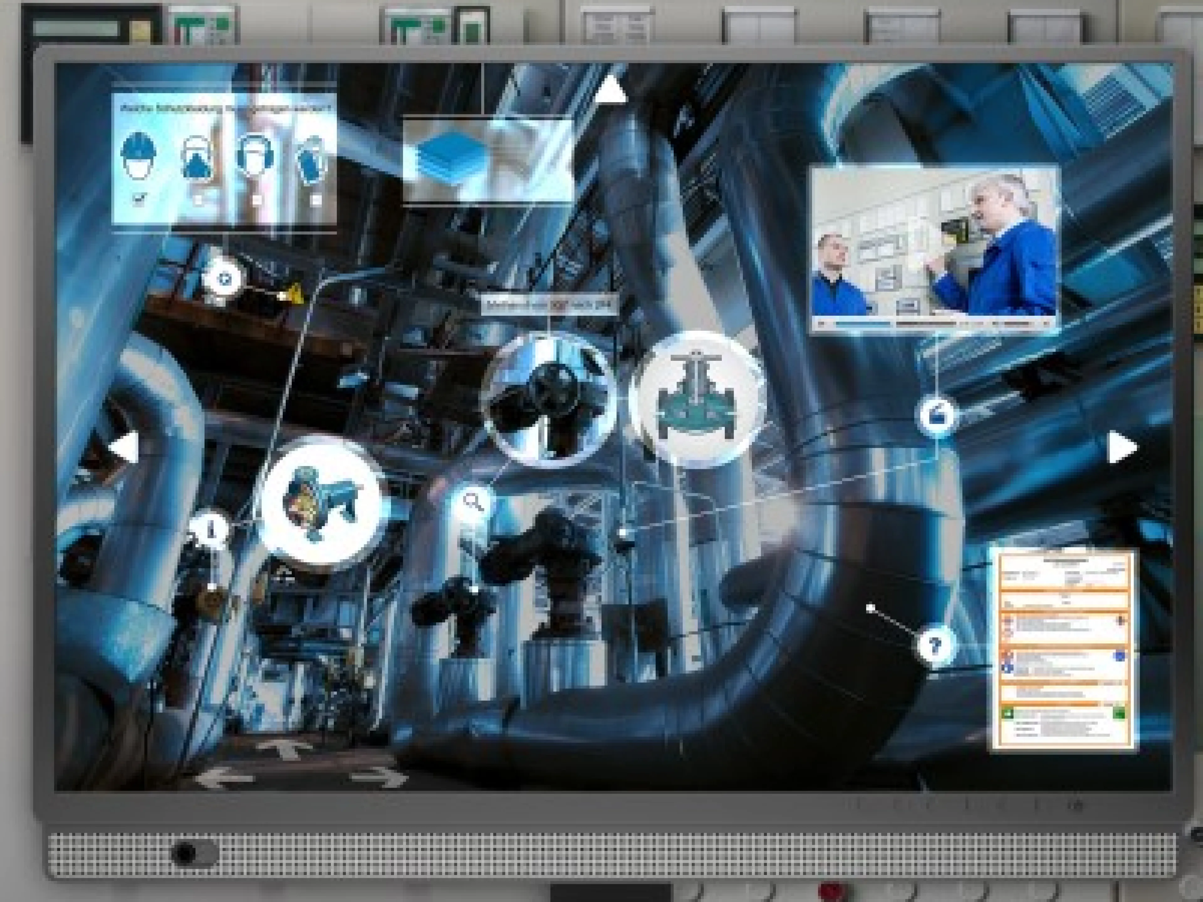 Mit „Active Training 4.0“ kann sich ein Mitarbeiter in komplexe Verfahrensschritte einarbeiten