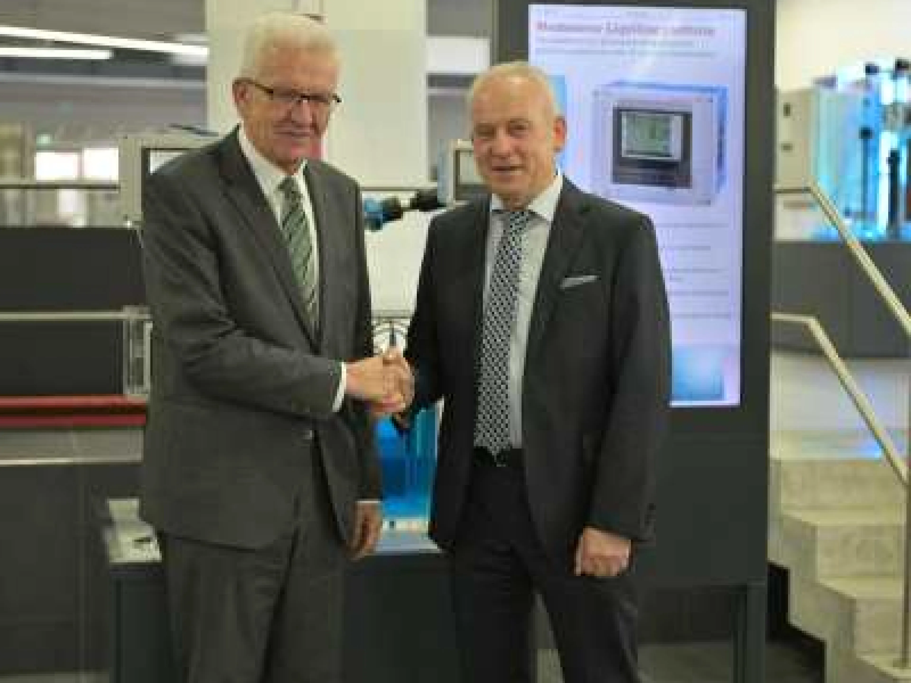 Winfried Kretschmann (links) mit Dr. Manfred Jagiella