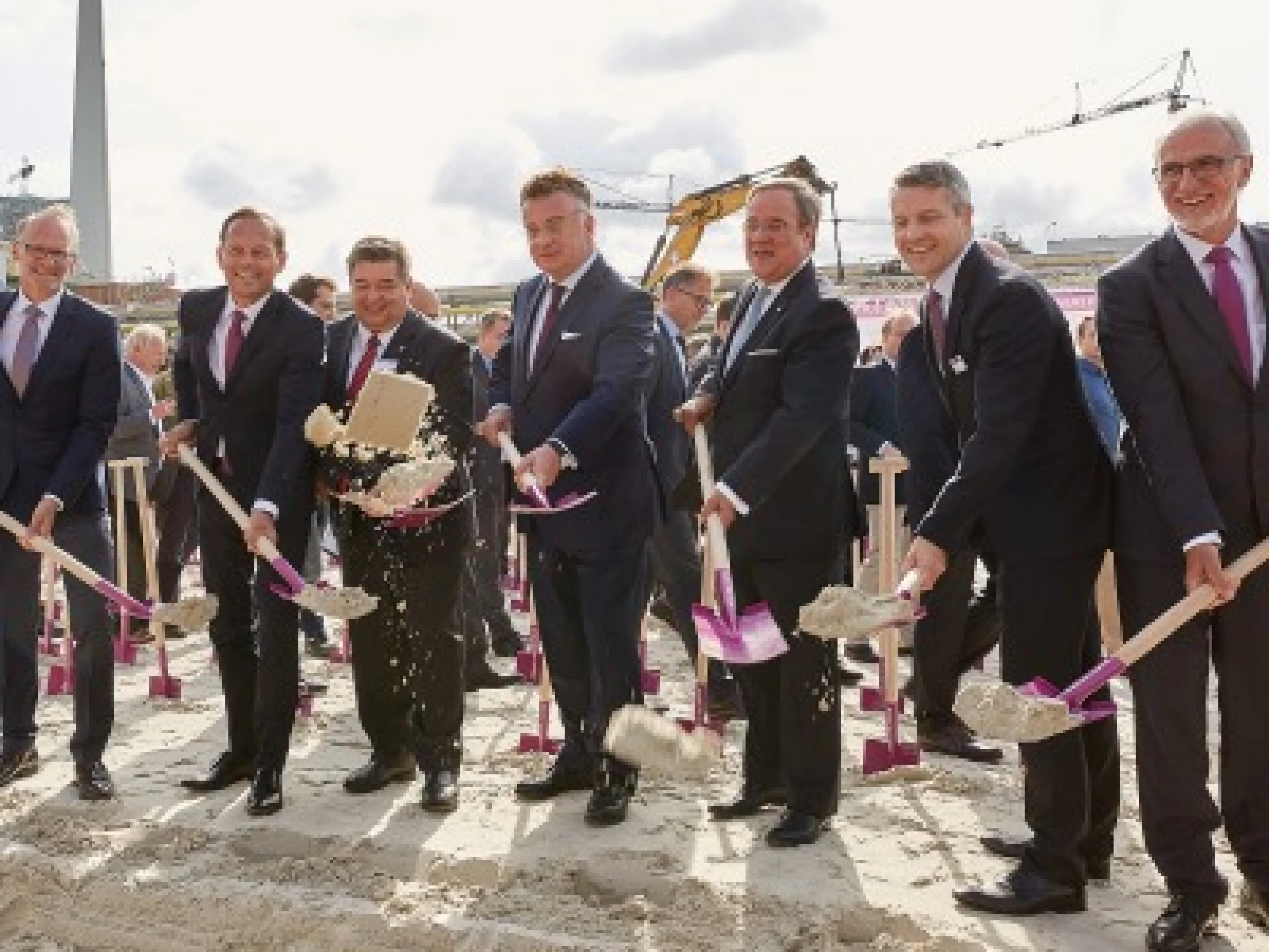 Symbolischer Spatenstich im Chemiepark Marl bei Evonik
