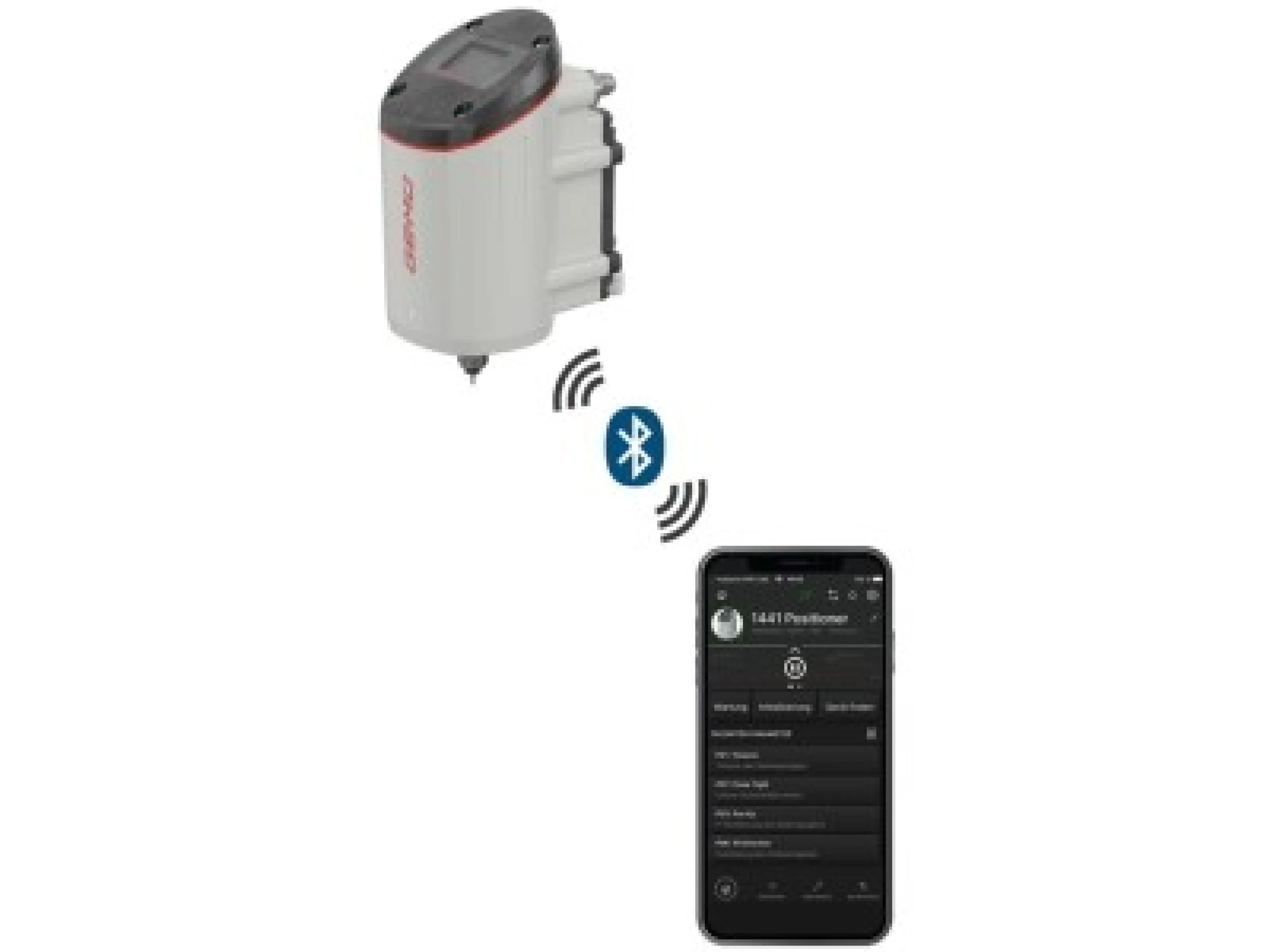 Elektropneumatischer Stellungsregler „Gemü 1441 cPos-X“ bedienbar mit der Gemü App