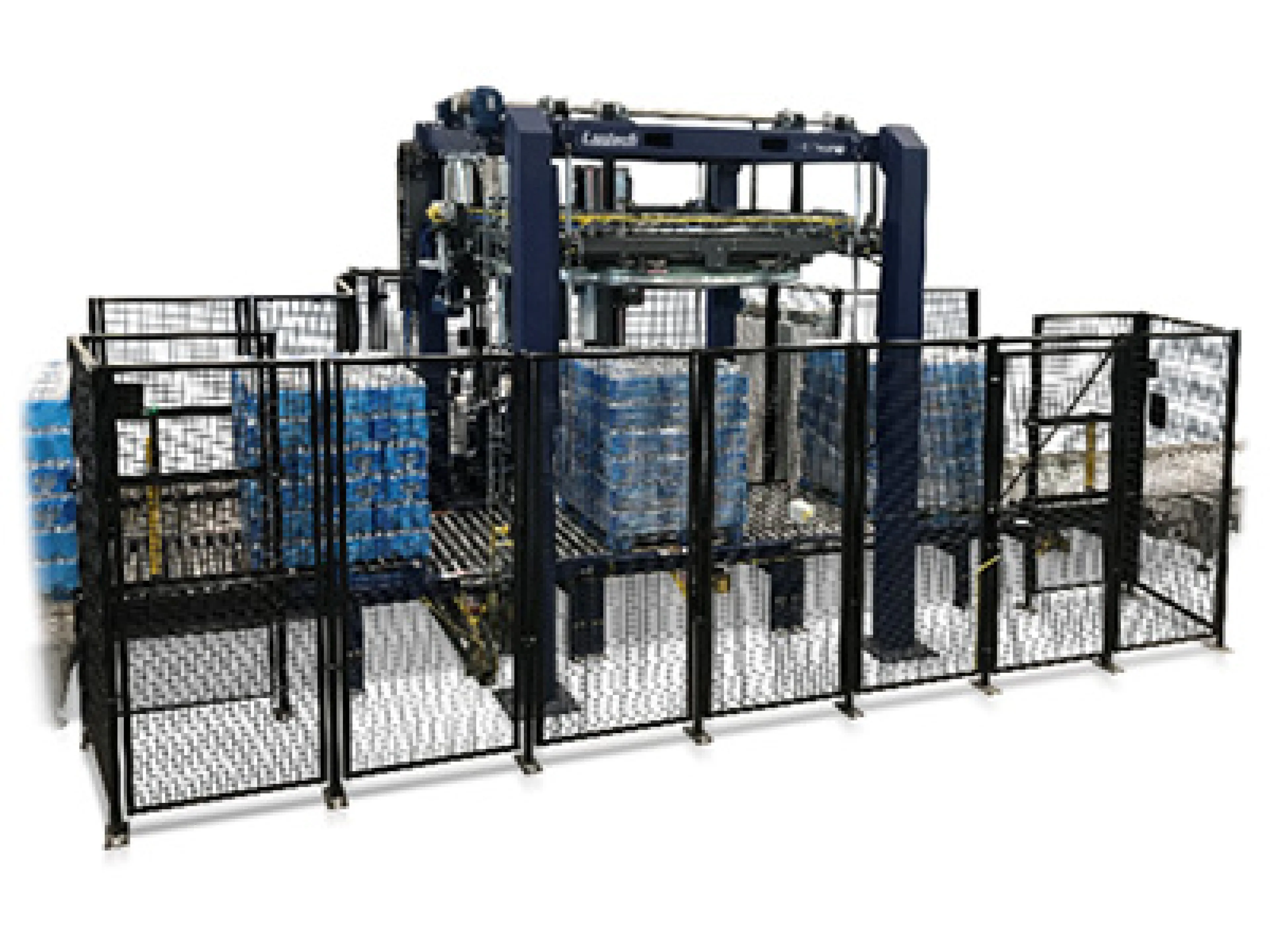 Der vollautomatische Ring-Stretchwickler RL Automatic umwickelt bis zu 180 Ladungen pro Stunde