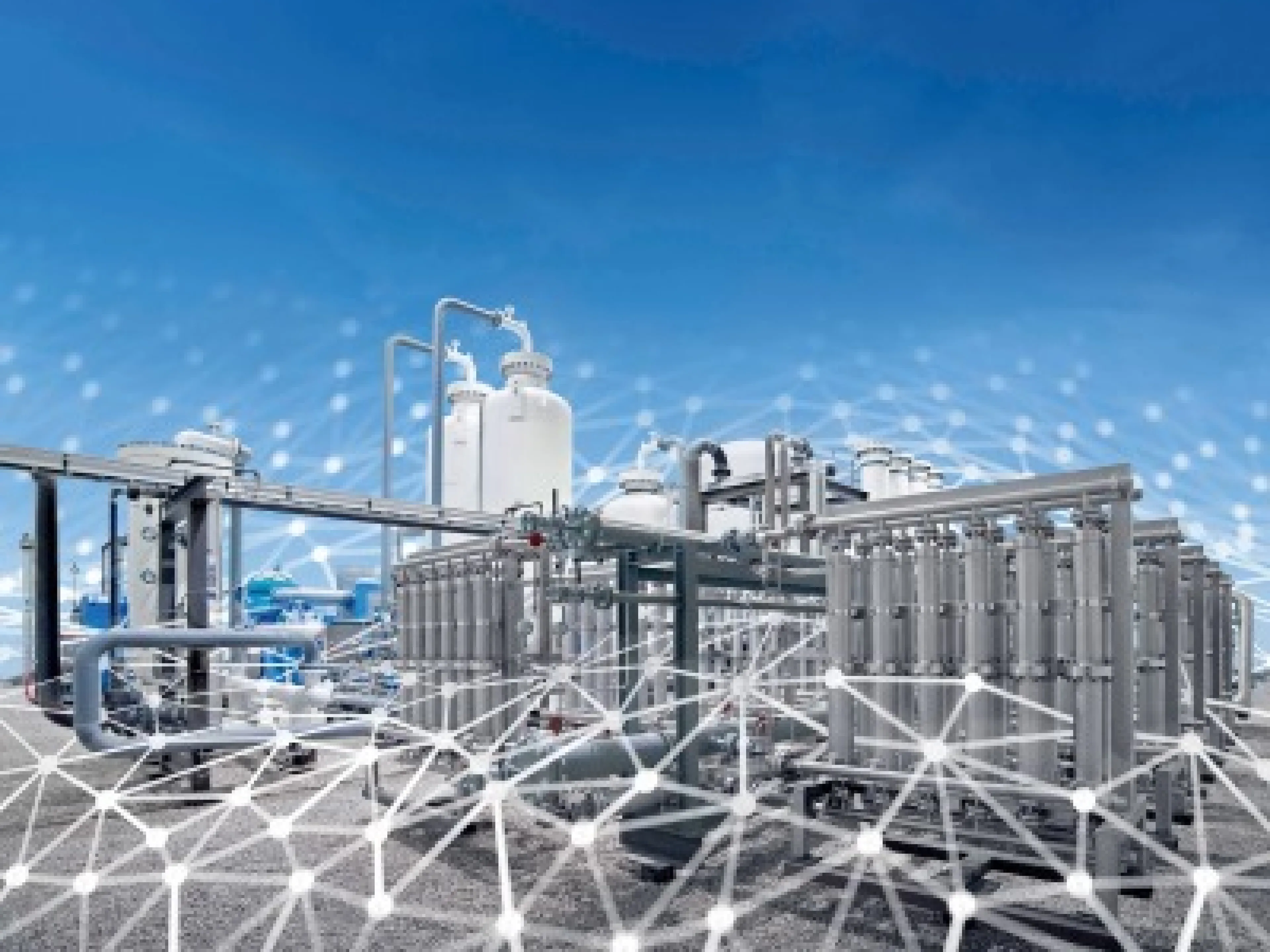 Das Bild zeigt eine hocheffiziente Linde Membrananlage