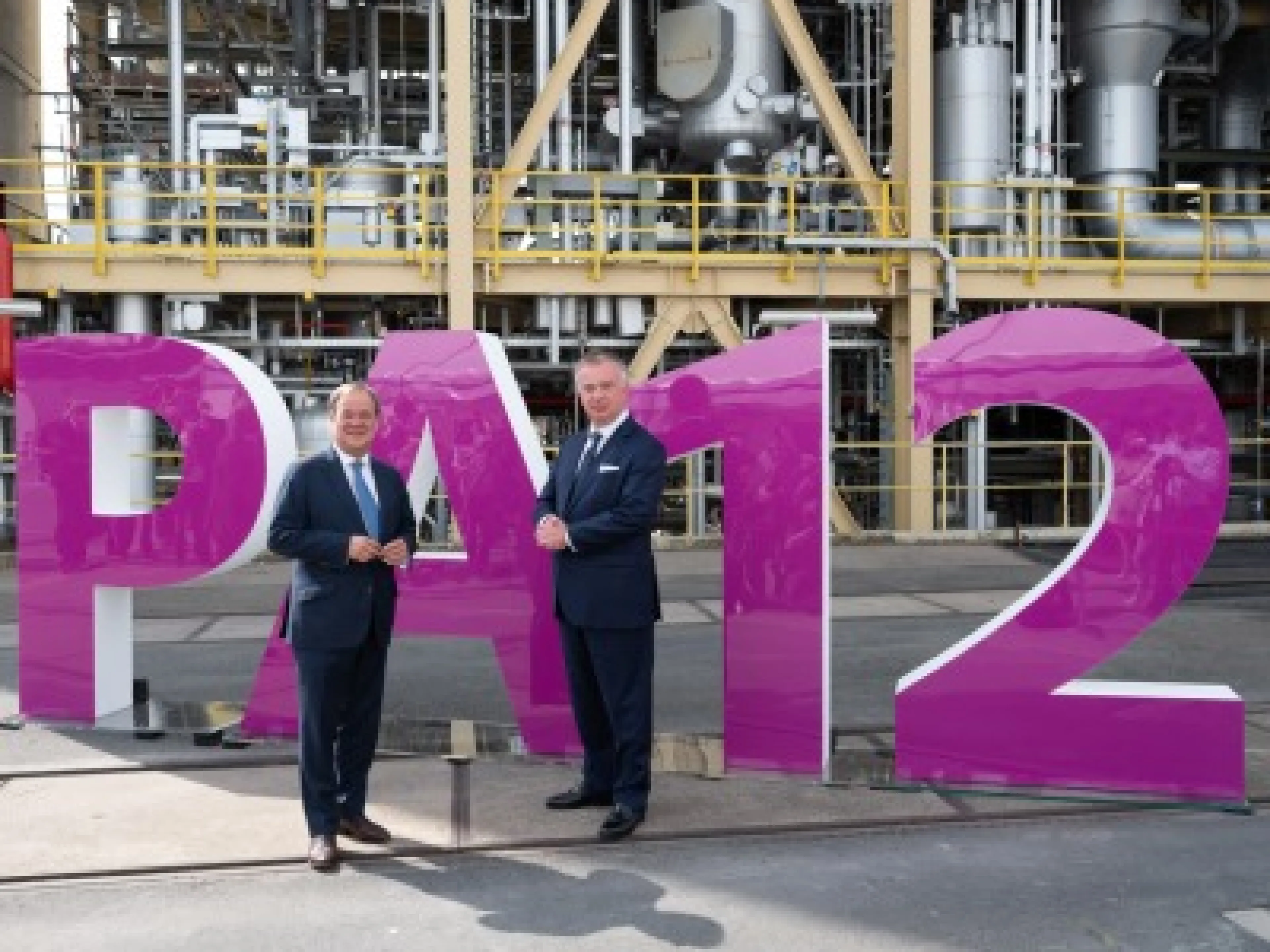 Einweihung der neuen Polyamid-12-Anlage am 8. Juli 2021 im Chemiepark Marl, NRW