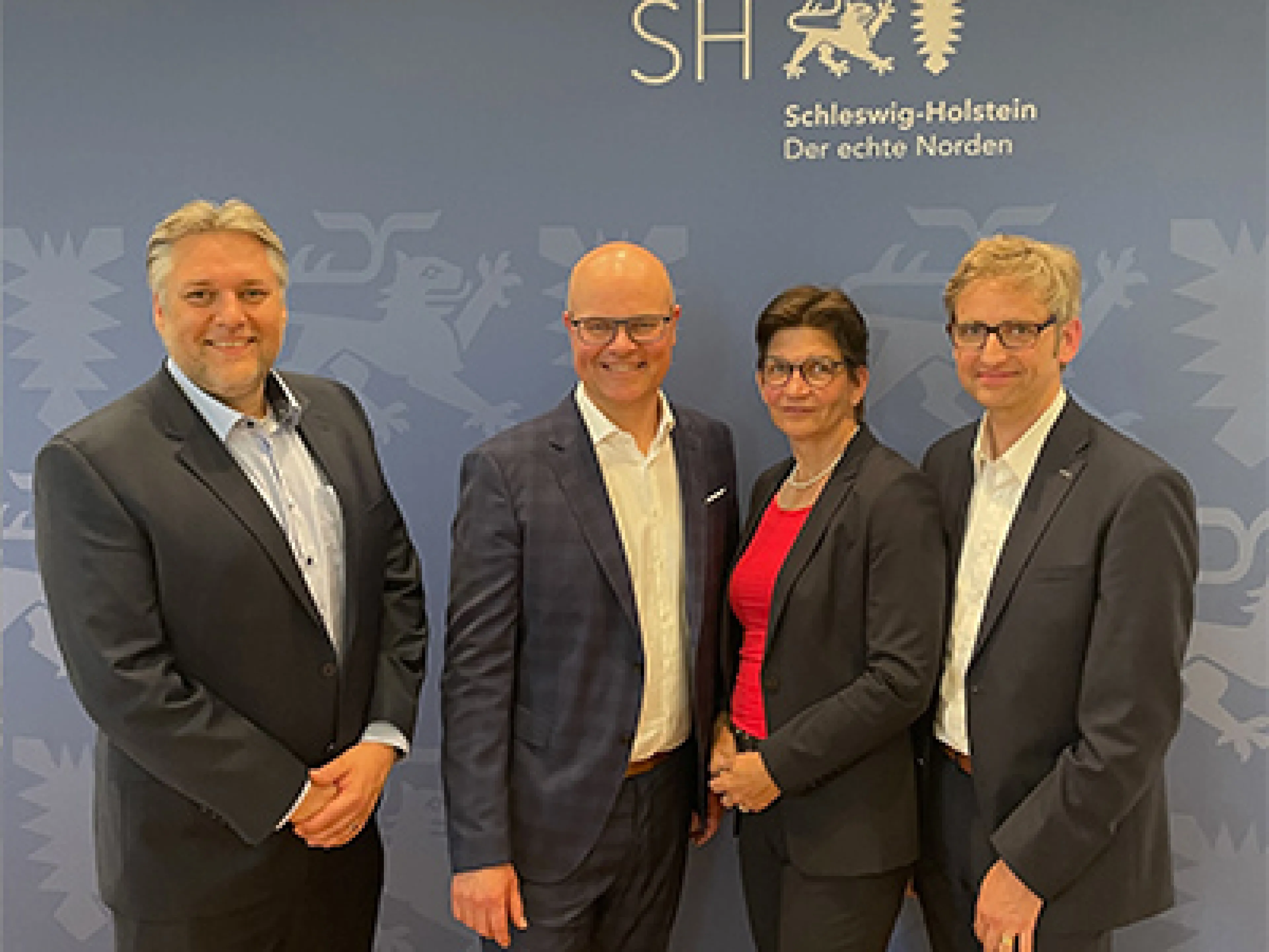 v.l.n.r.: Peter Heberling, Tobias Goldschmidt, Judith Hübner und Dr. André Lassahn