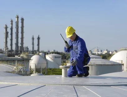 Tanklager der BASF im Stammwerk in Ludwigshafen, Bild: BASF Tanklager der BASF in Ludwigshafen