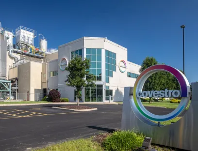 Der Standort von Covestro in Hebron, Bild: Covestro Der Standort von Covestro in Hebron