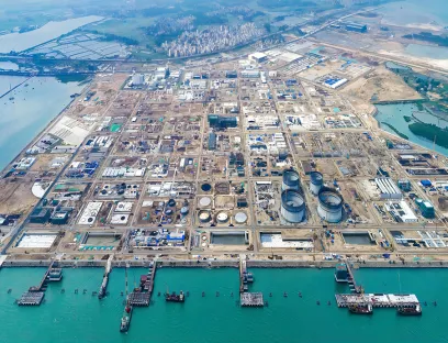 BASF Zhanjiang Verbundstandortprojekt in China, Bild: BASF BASF Zhanjiang Verbundstandortprojekt in China