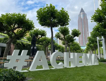 Die Messe Frankfurt und die Dechema veranstalten ab 2026 gemeinsam die Achema Middle East, Bild: chemieindustrie-online.de / Susanne Woggon Die Messe Frankfurt und die Dechema veranstalten ab 2026 gemeinsam die Achema Middle East