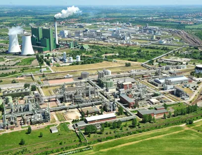 Neben den Chlor-Alkali- und Vinylanlagen in Schkopau stehen die Ethylen-Crackers in Böhlen sowie die Basis-Siloxan-Produktion im britischen Barry vor dem Aus, Bild: Dow / Horst Fechner Neben den Chlor-Alkali- und Vinylanlagen von Dow in Schkopau stehen die Ethylen-Crackers in Böhlen sowie die Basis-Siloxan-Produktion im britischen Barry vor dem Aus