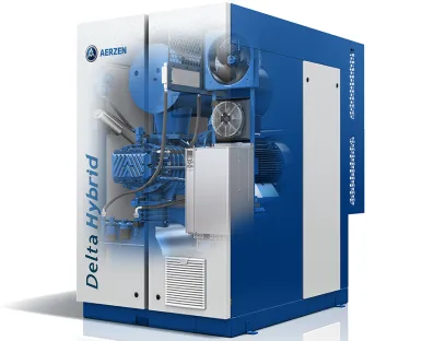 Die Delta Hybrid Schraubengebläse vereinen Höchstleitung und Nachhaltigkeit, Bild: Aerzen Die Delta Hybrid Schraubengebläse vereinen Höchstleitung und Nachhaltigkei