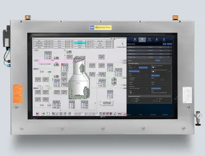 Großformatige Prozessvisualisierung im Ex-Bereich: Der neue 55-Zoll-Industrie-Monitor mit Remote-Anbindung ermöglicht sicheres und effizientes Shopfloor Monitoring direkt vor Ort in explosionsgefährdeten Zonen, Bild: R. Stahl Großformatige Prozessvisualisierung im Ex-Bereich: Der neue 55-Zoll-Industrie-Monitor mit Remote-Anbindung ermöglicht sicheres und effizientes Shopfloor Monitoring direkt vor Ort in explosionsgefährdeten Zonen