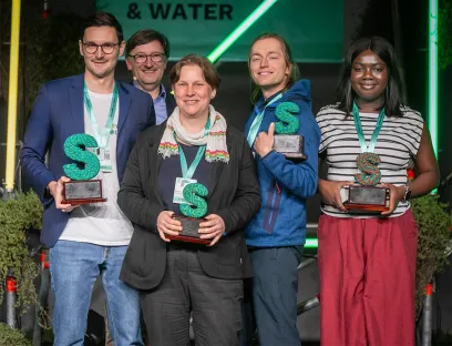 Die Start-ups „Power2Polymers“, AC Biode, „ClimEtSan-OnTheGround" und Theseus Development sind die Gewinner der „ISC3 Innovation Challenge 2025"