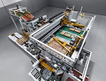 Hochleistungslagenpalettierer Beumer Paletpac