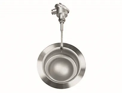 Thermoelement am Spalttopf überwacht die Temperatur in der Pumpe und sendet im Falle einer drohenden Überhitzung ein Signal an die Leitwarte, um unzulässige Betriebszustände zu vermeiden, Bild: CP Pumpen AG CP Pumpen Thermoelement am Spalttopf