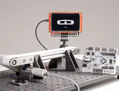 Demonstrator für die vorausschauende Wartung von Industrieanlagen, Bild: Fraunhofer IPMS Demonstrator für die vorausschauende Wartung von Industrieanlagen