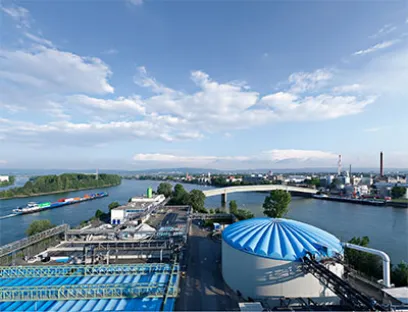 Als gemeinsames Pilotprojekt werden im Rahmen der Entwicklungskooperation zwischen Samson und Infraserv Wiesbaden die Prozesse der Biologischen Abwasserreinigungsanlage (Bara) des Industrieparks optimiert, Bild: Infraserv Wiesbaden Als gemeinsames Pilotprojekt zwischen Samson und Infraserv Wiesbaden werden die Prozesse der Biologischen Abwasserreinigungsanlage optimiert