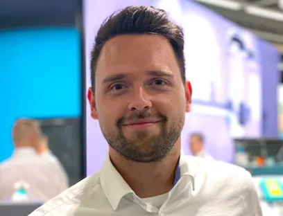 Alexander Kemmling, Sales Executive Explosion Prevention bei Rembe Safety+Control, Bild: chemieproduktion-online.de / Susanne Woggon Alexander Kemmling von Rembe