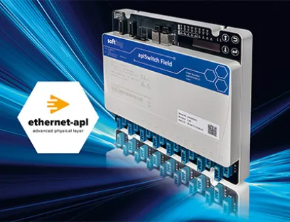 Der Ethernet-APL-Field Switch stellt eine nahtlose Konnektivität bis zur Feldebene her, Bild: Softing Industrial Der Ethernet-APL-Field Switch stellt eine nahtlose Konnektivität bis zur Feldebene her