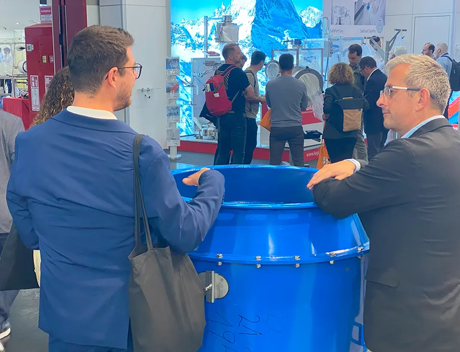 Messeimpression von der Powtech Technopharm 2025